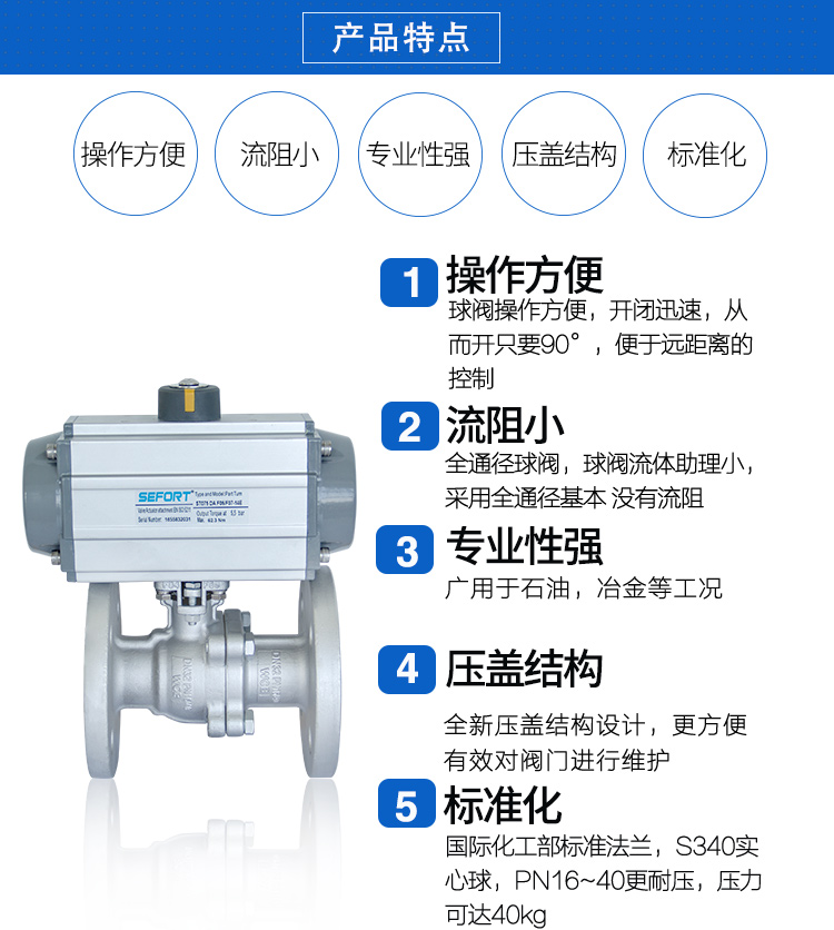 氣動碳鋼球閥 氣動碳鋼球閥